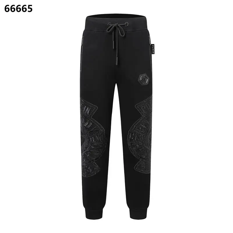 Casual Top Quality Replica Philipp plein Black Trousers