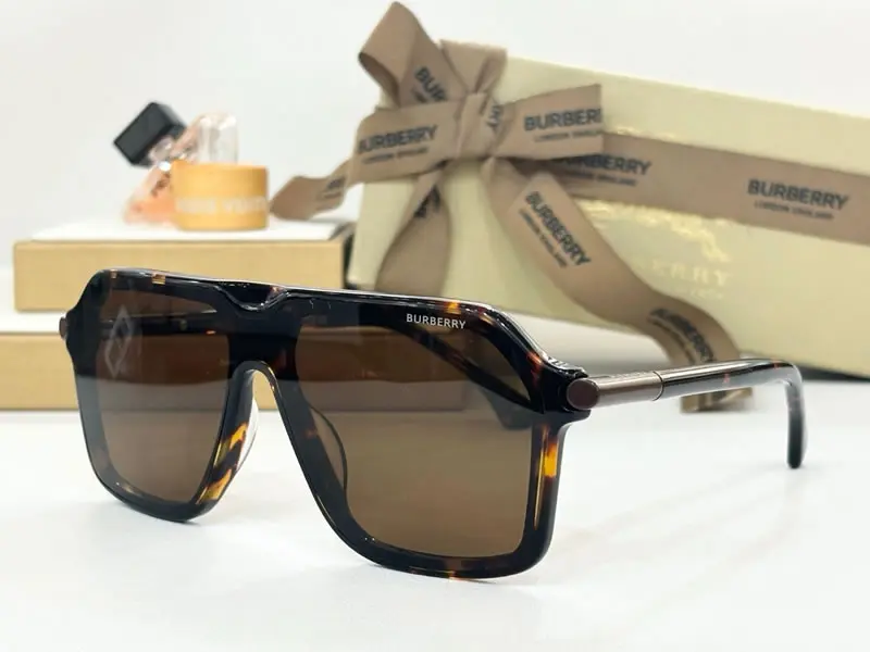 Fake Burberry square Sunglasses Brown