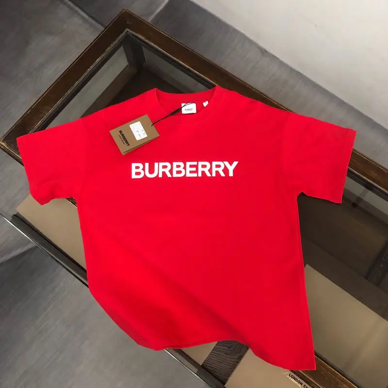 Loose Fit Replica Burberry Red Men T-shirt