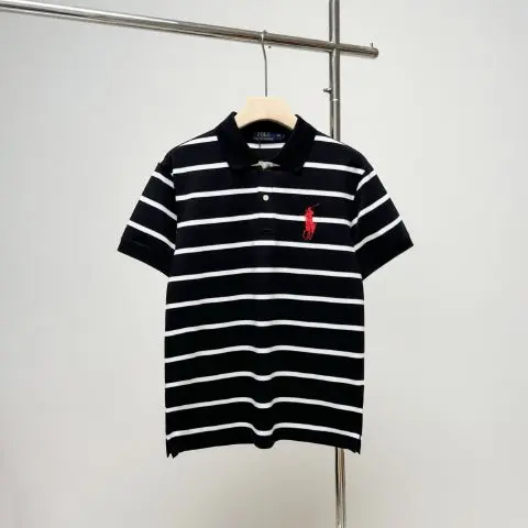 Stripe with Red Horse Fake Ralph Lauren POLO T-Shirt for Men