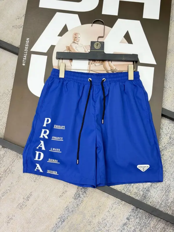 Top Quality fake Prada Shorts For Men Blue
