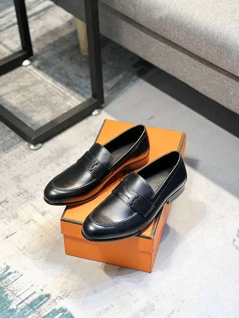 High Quality Replica Hermes Leather Shoes for men