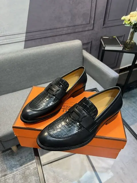 High Quality Replica Hermes Leather Shoes for men