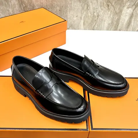 High Quality Replica Hermes Leather Shoes for men