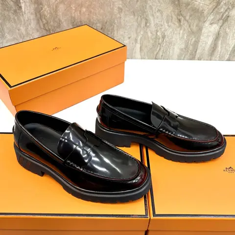 High Quality Replica Hermes Leather Shoes for men