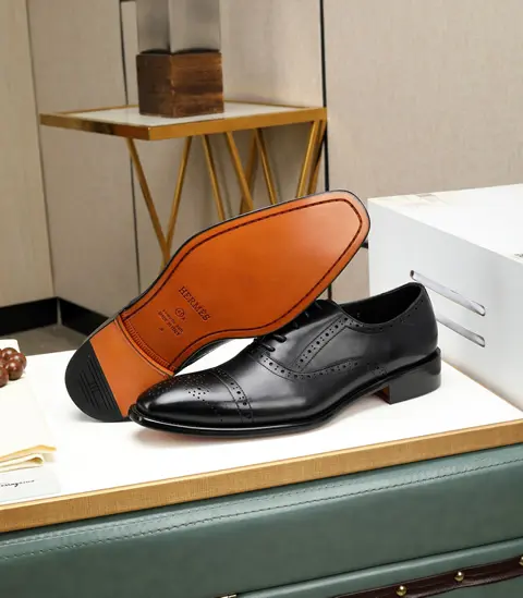 High Quality Replica Hermes Leather Shoes for men