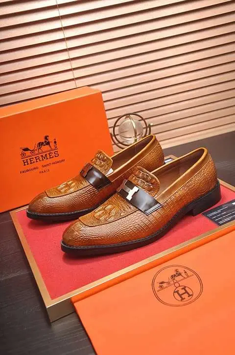 High Quality Replica Hermes Leather Shoes for men