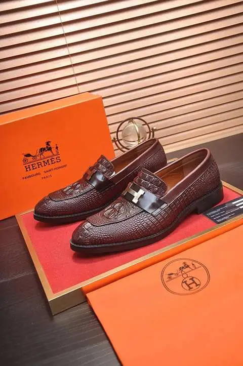 High Quality Replica Hermes Leather Shoes for men