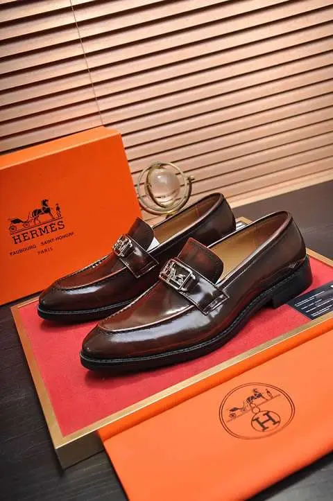 High Quality Replica Hermes Leather Shoes for men