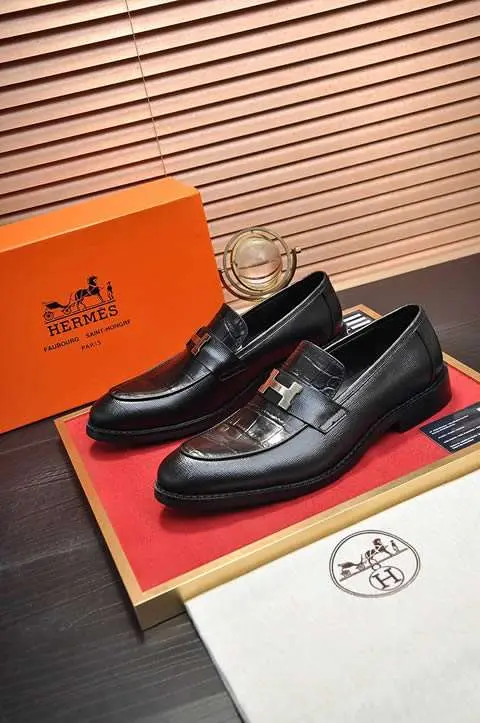 High Quality Replica Hermes Leather Shoes for men