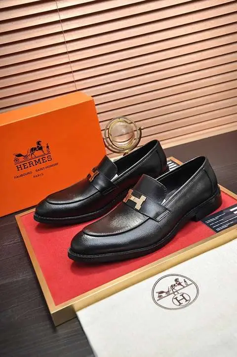 High Quality Replica Hermes Leather Shoes for men