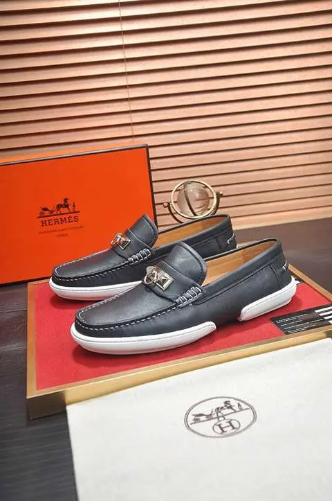High Quality Replica Hermes Leather Shoes for men