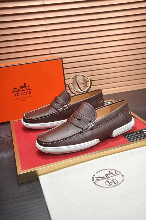 High Quality Replica Hermes Leather Shoes for men