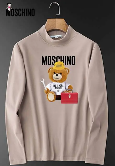 New Model Replica MOSCHINO Long Sleeve T-shirts for Men