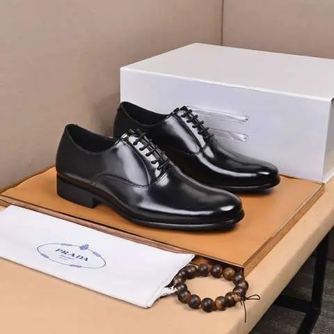 Replica High Quality Prada Leather Shoes For Men