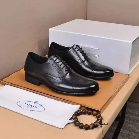Replica High Quality Prada Leather Shoes For Men