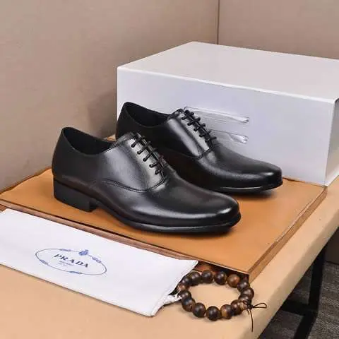 Replica High Quality Prada Leather Shoes For Men