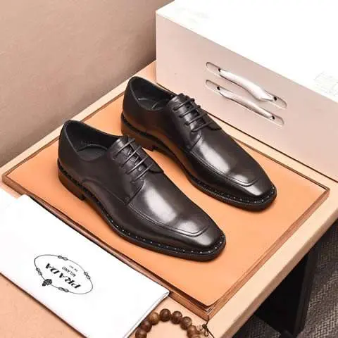 Replica High Quality Prada Leather Shoes For Men