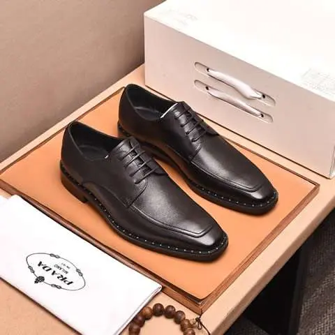 Replica High Quality Prada Leather Shoes For Men