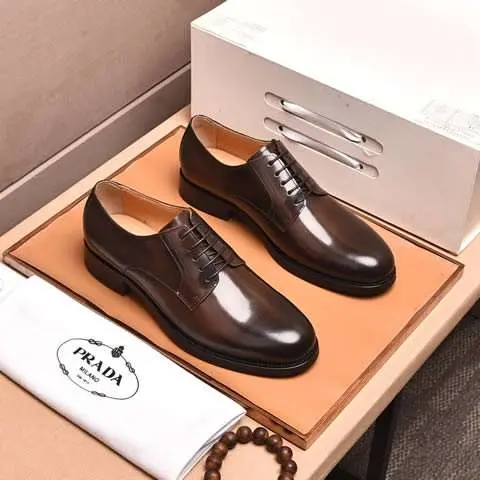 Replica High Quality Prada Leather Shoes For Men