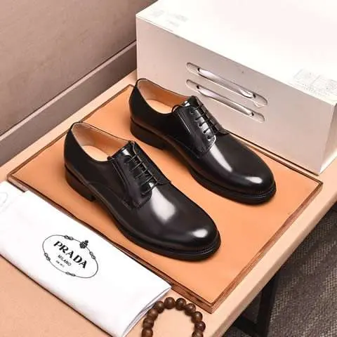 Replica High Quality Prada Leather Shoes For Men