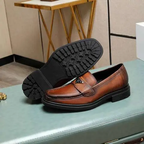 Replica High Quality Prada Leather Shoes For Men