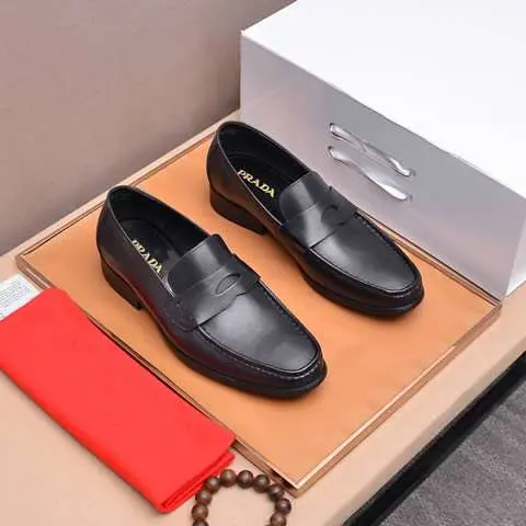 Replica High Quality Prada Leather Shoes For Men