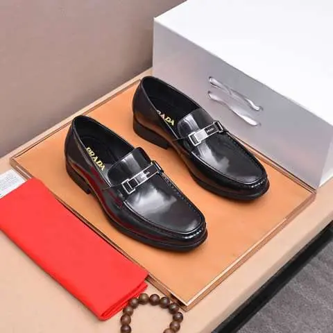Replica High Quality Prada Leather Shoes For Men