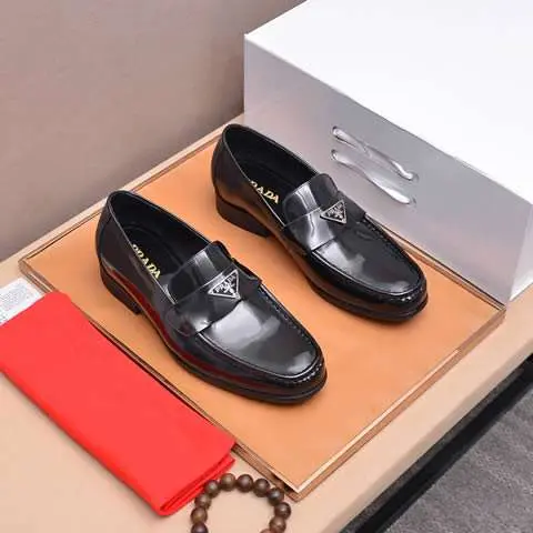 Replica High Quality Prada Leather Shoes For Men