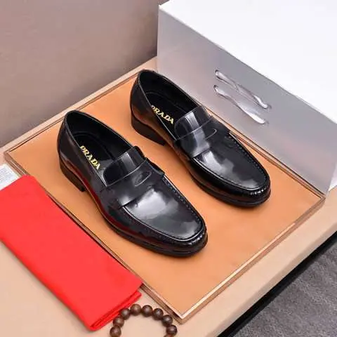 Replica High Quality Prada Leather Shoes For Men