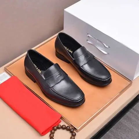 Replica High Quality Prada Leather Shoes For Men