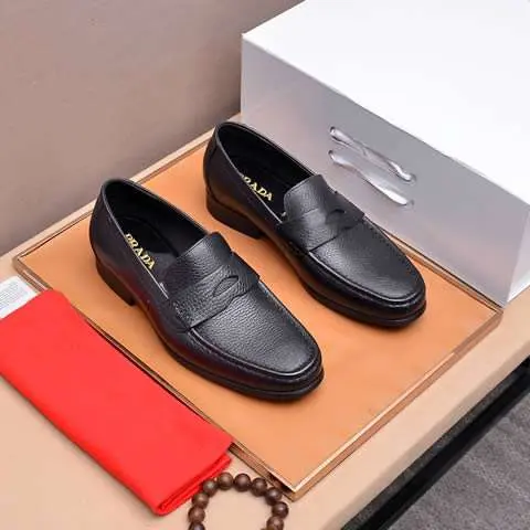 Replica High Quality Prada Leather Shoes For Men