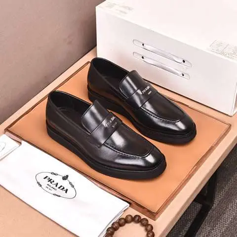 Replica High Quality Prada Leather Shoes For Men