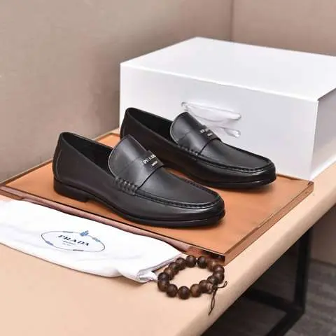 Replica High Quality Prada Leather Shoes For Men