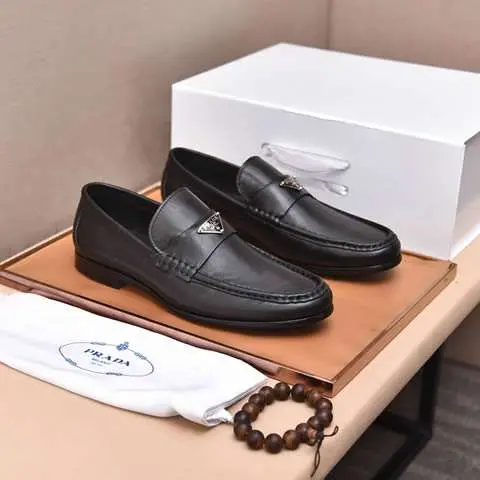 Replica High Quality Prada Leather Shoes For Men