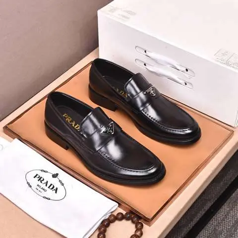 Replica High Quality Prada Leather Shoes For Men