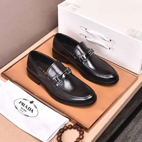 Replica High Quality Prada Leather Shoes For Men