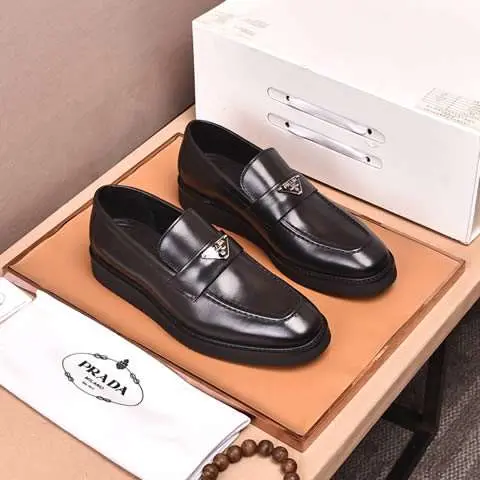 Replica High Quality Prada Leather Shoes For Men