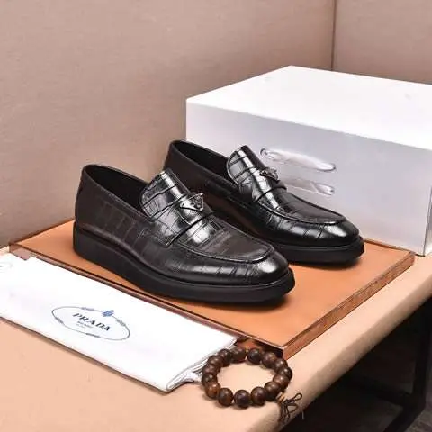 Replica High Quality Prada Leather Shoes For Men