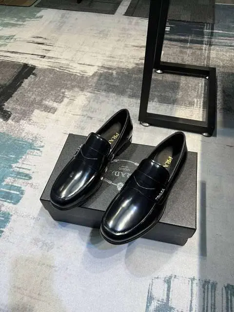 Replica High Quality Prada Leather Shoes For Men
