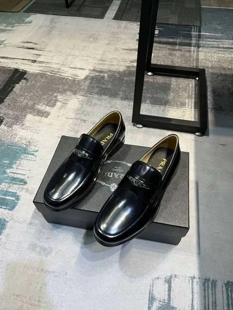 Replica High Quality Prada Leather Shoes For Men