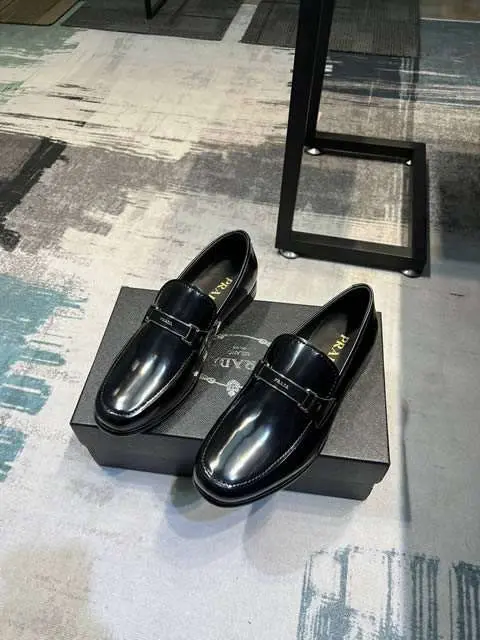 Replica High Quality Prada Leather Shoes For Men