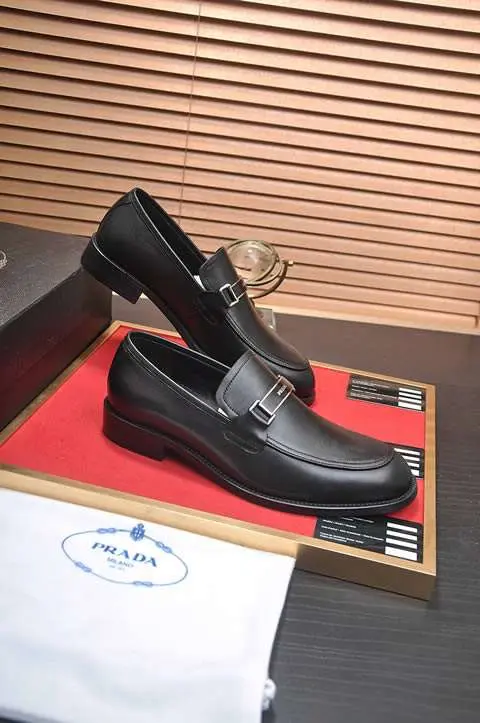 Replica High Quality Prada Leather Shoes For Men