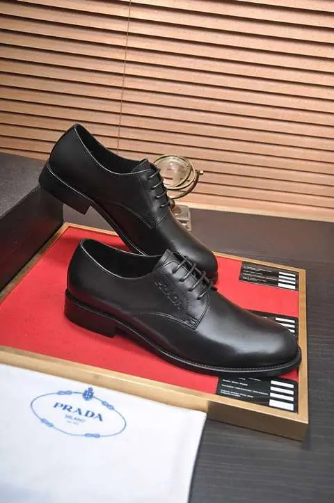 Replica High Quality Prada Leather Shoes For Men