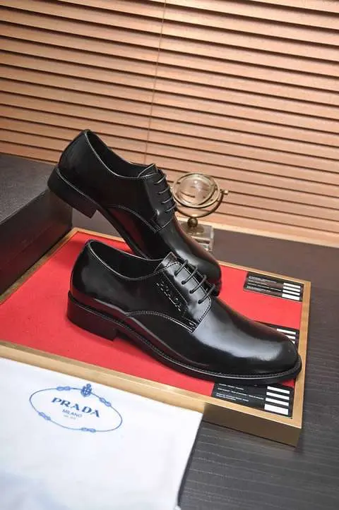 Replica High Quality Prada Leather Shoes For Men