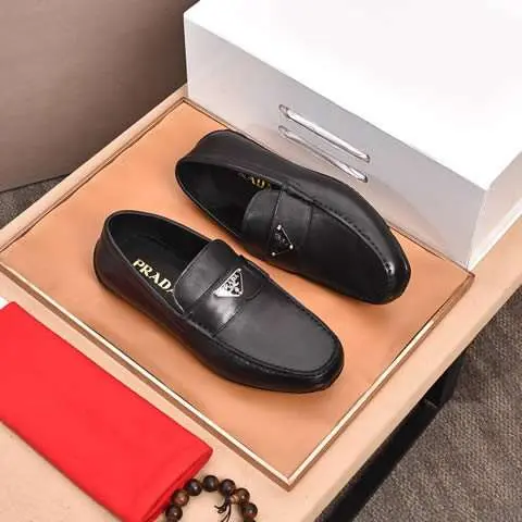 Replica High Quality Prada Leather Shoes For Men