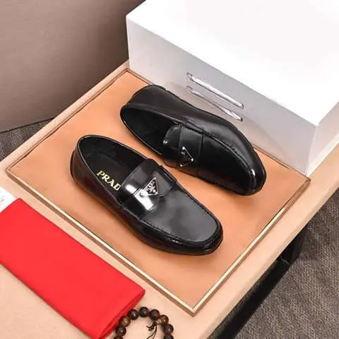 Replica High Quality Prada Leather Shoes For Men