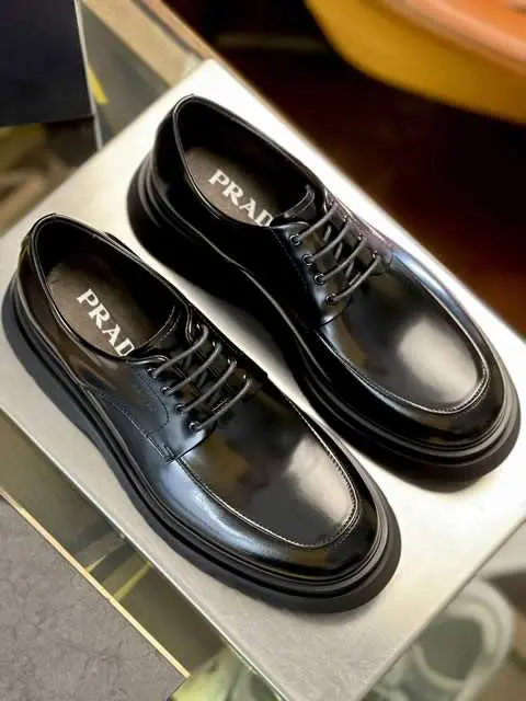 Replica High Quality Prada Leather Shoes For Men