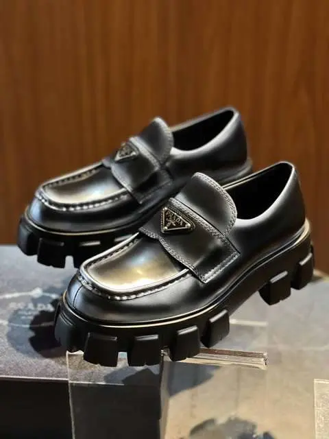 Replica High Quality Prada Leather Shoes For Men