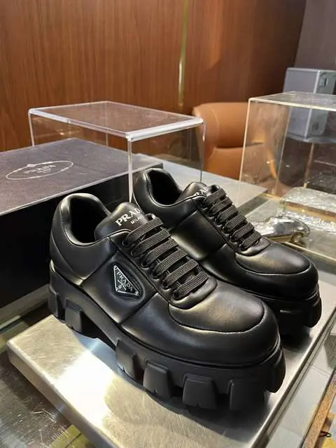 Replica High Quality Prada Leather Shoes For Men